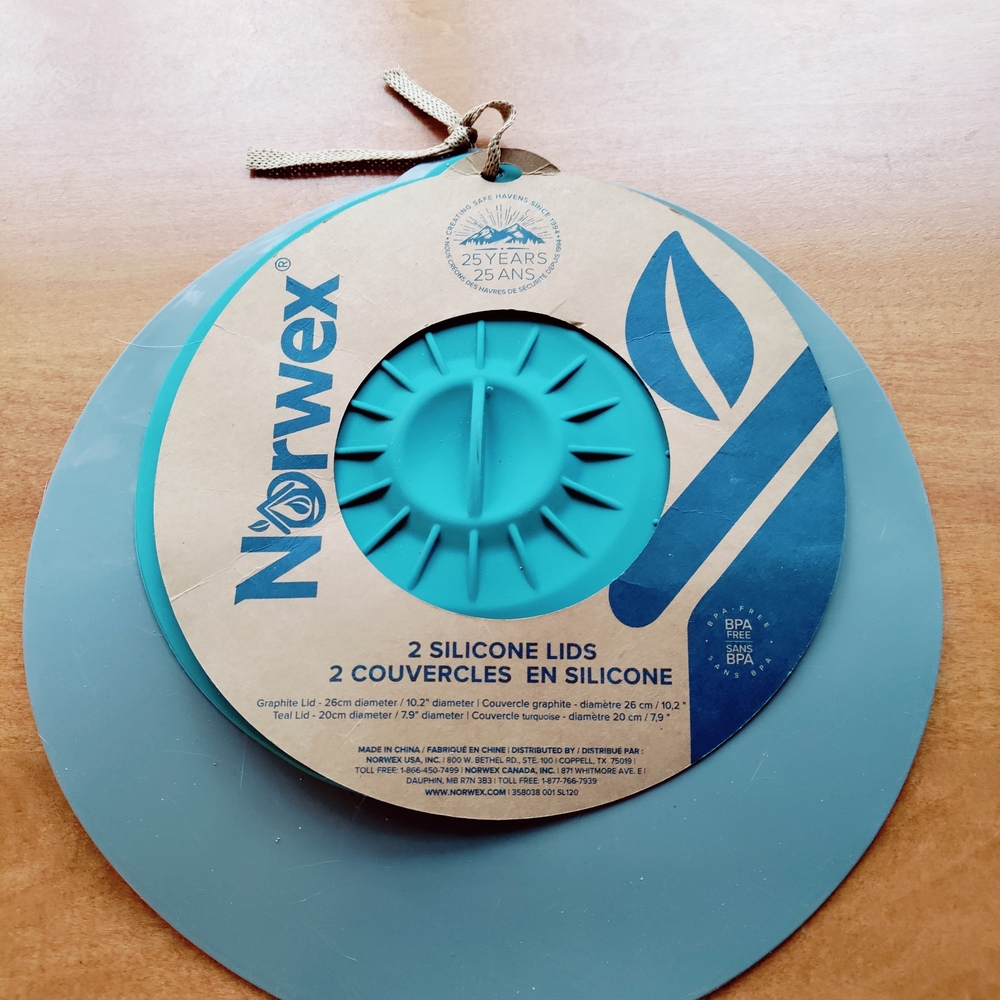Norwex Silicone Lids Set in Blue & Gray